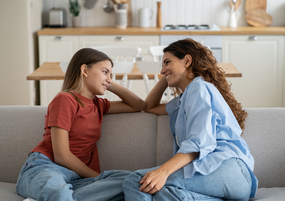 Dôverný rozhovor mamy a dcéry