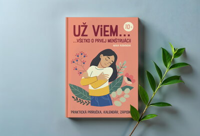 Obálka knihy o prvej menštruácii pre dievčatá 10+